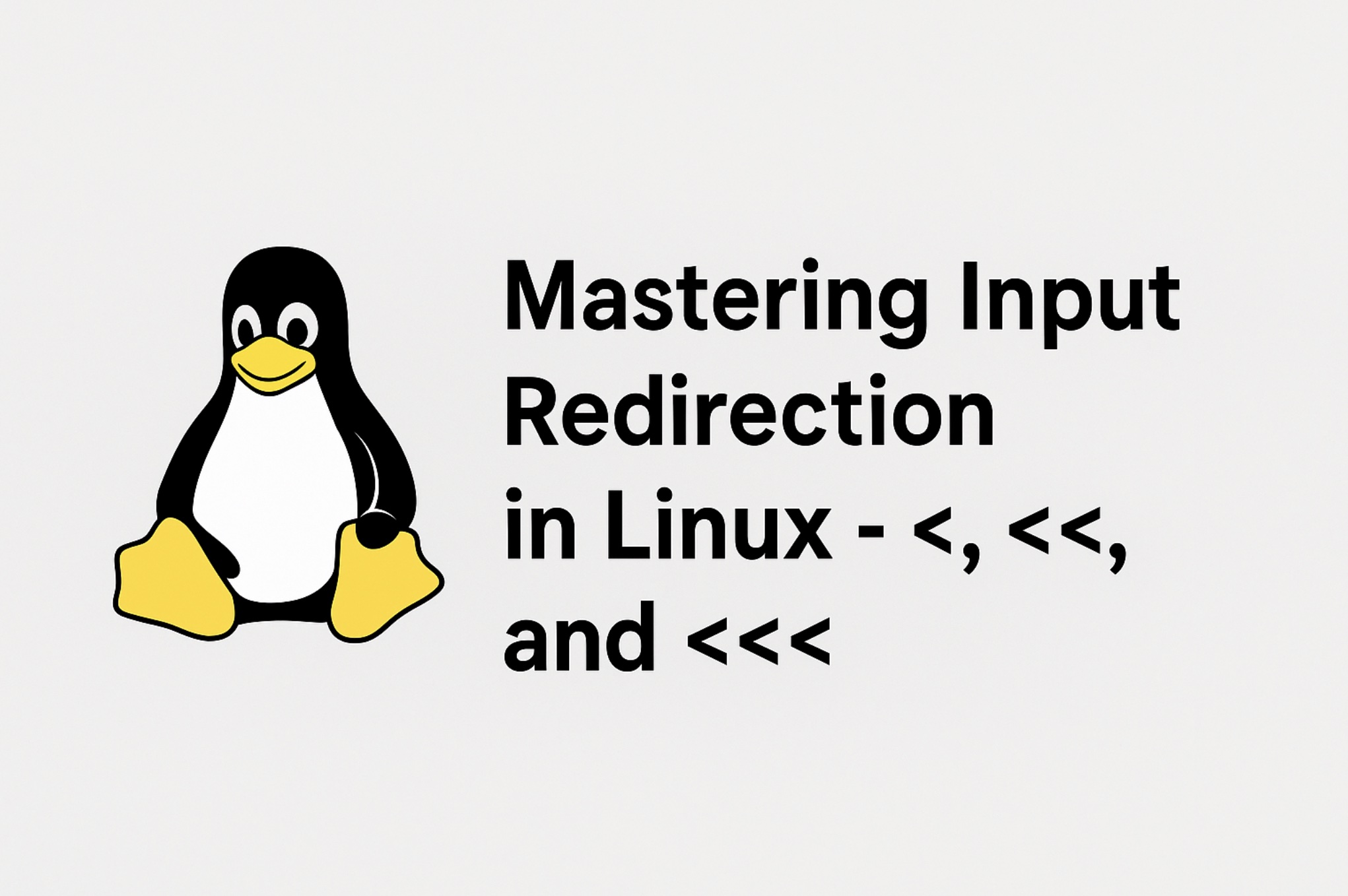 Mastering Input Redirection in Linux - <, <<, and <<<